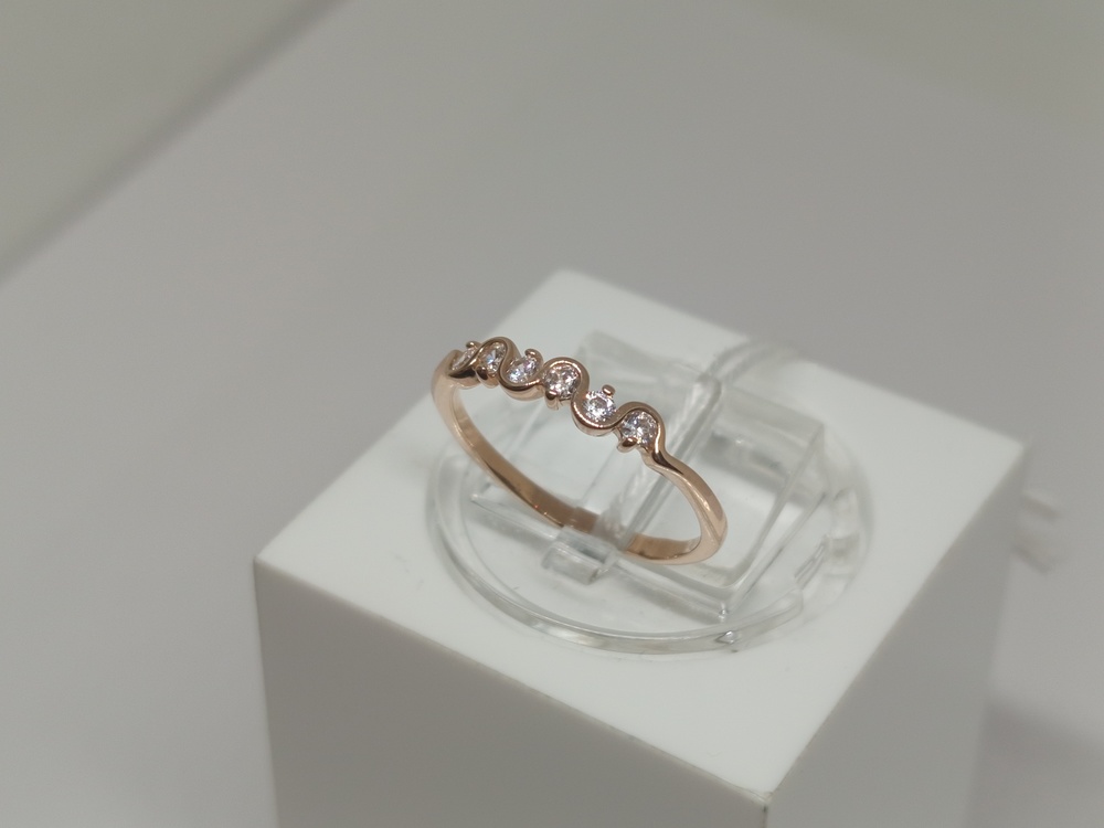 КОЛЬЦО С КАМНЯМИ (Au 585)