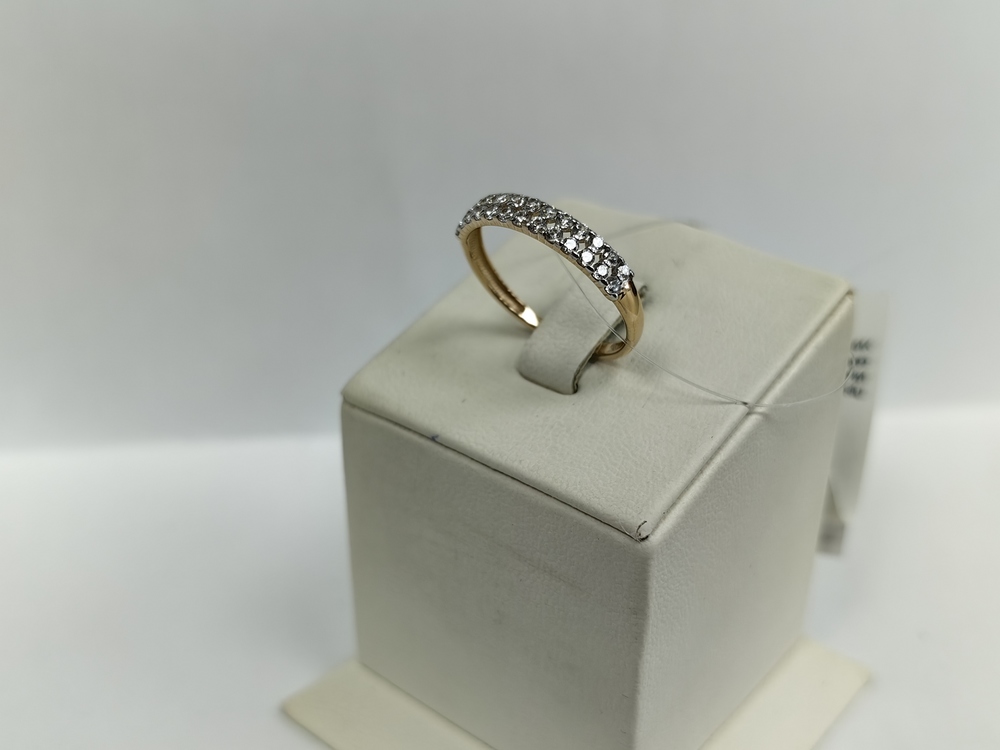 КОЛЬЦО С КАМНЯМИ (Au 585)