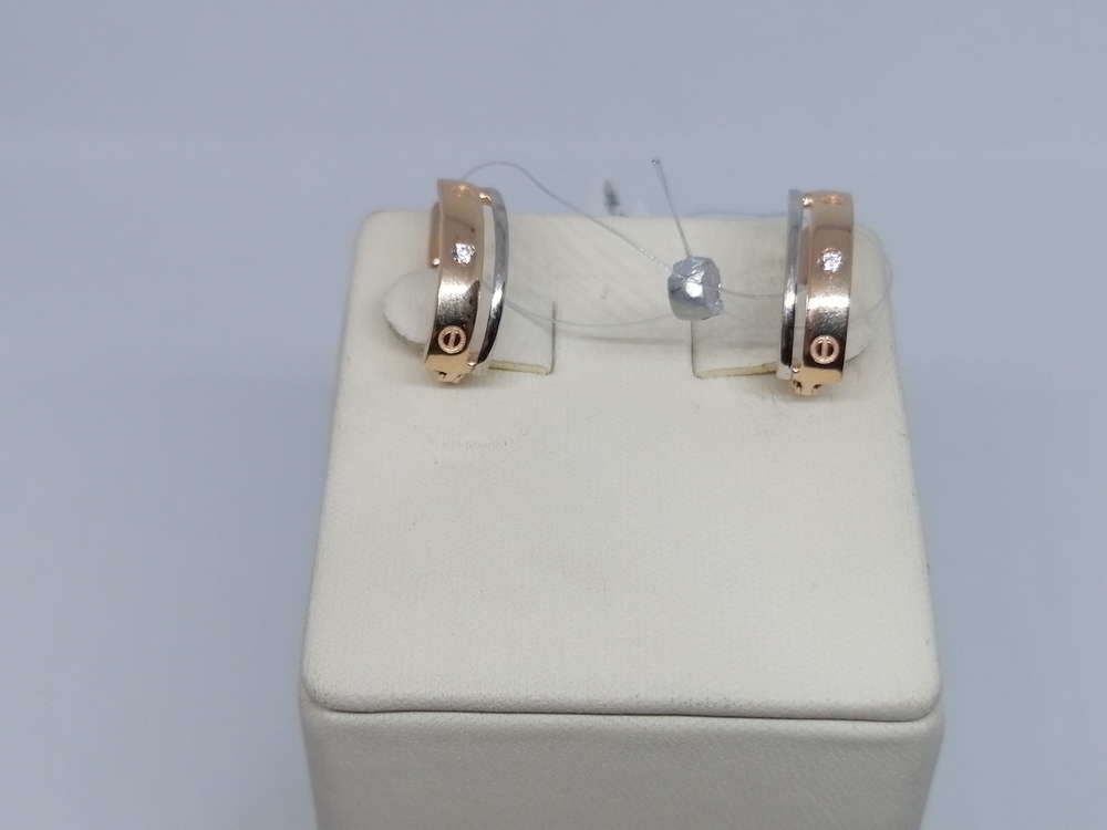СЕРЬГИ С КАМНЕМ (Au 585)