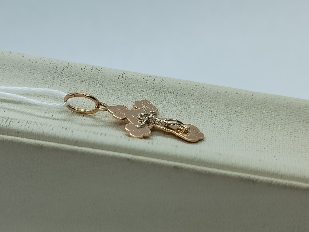 ПОДКБК585 ПОДВЕСКА КРЕСТ БЕЗ КАМНЯ (Au 585)