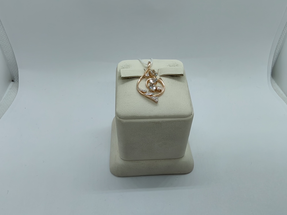 ПОДКМИ585 ПОДВЕСКА С КАМНЯМИ (Au 585)