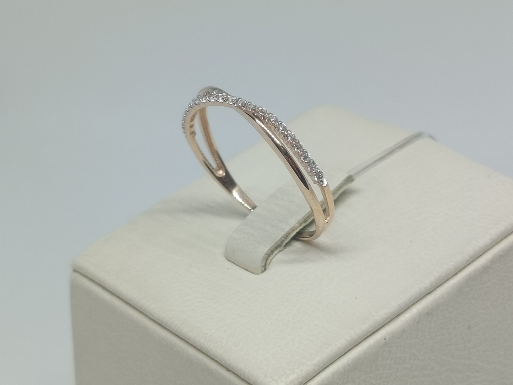 КОЛЬЦО С КАМНЯМИ (Au 585)