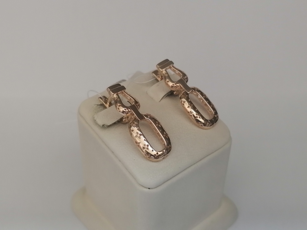 СЕРЬГИ БЕЗ КАМНЯ (Au 585)