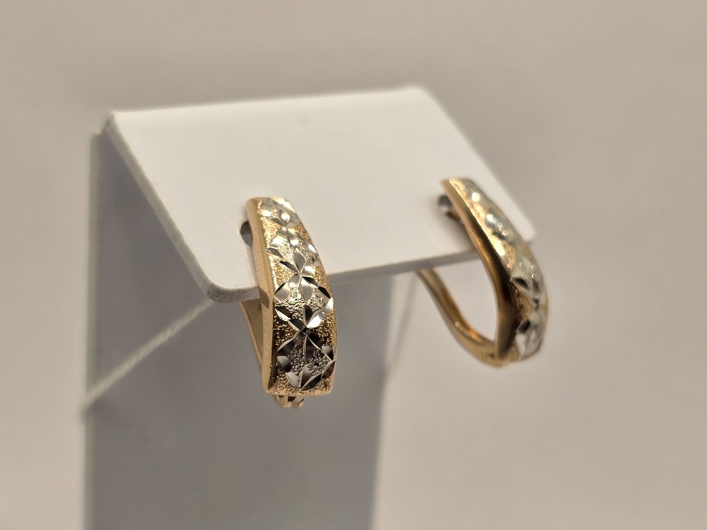 СБКМ585 СЕРЬГИ БЕЗ КАМНЯ (Au 585)