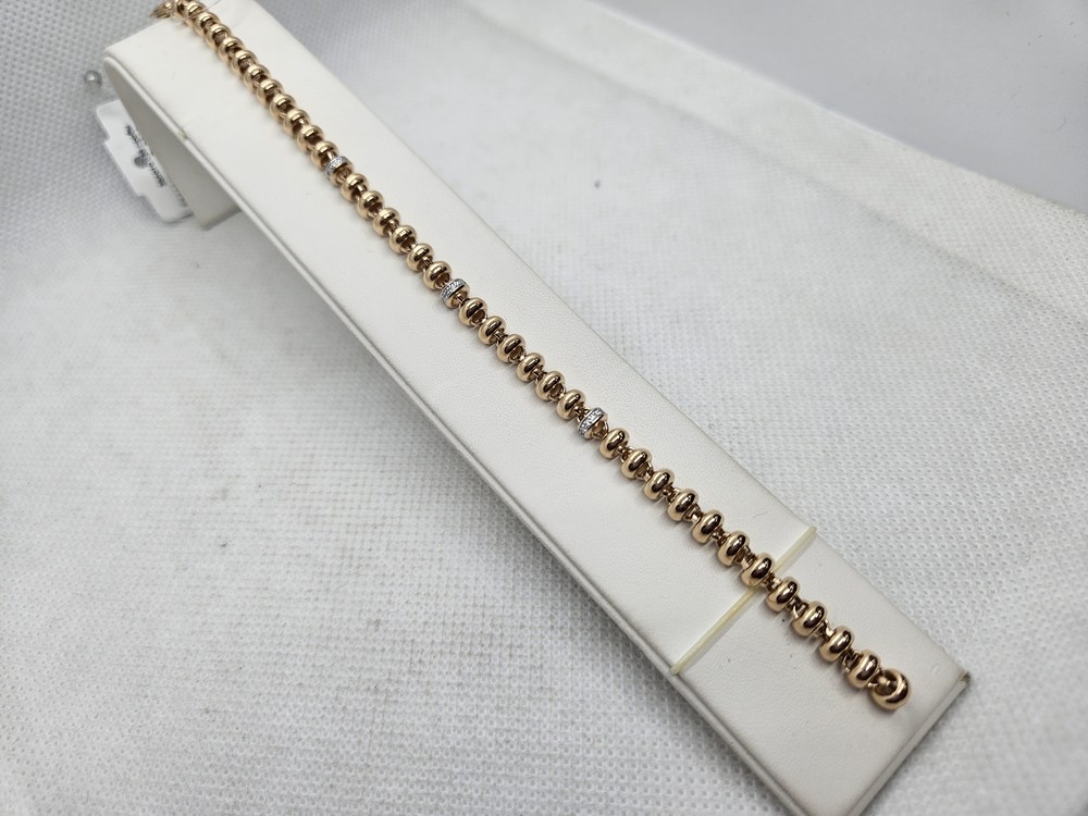 БРАСЛЕТ ФАНТАЗИЯ с камнями (Au 585)