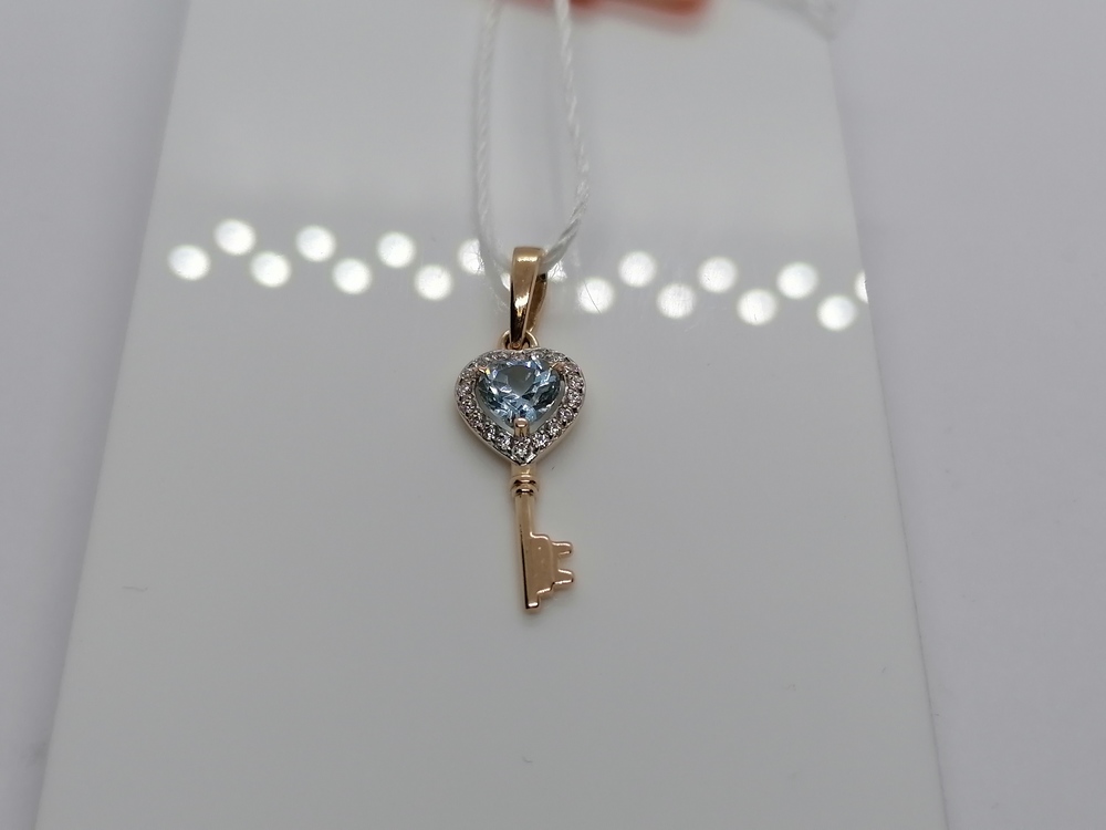 ПОДВЕСКА С КАМНЯМИ (Au 585)