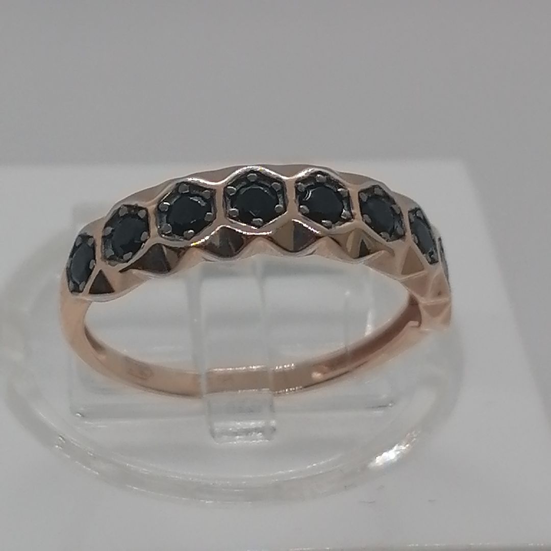 01-117041 КОЛЬЦО С КАМНЯМИ (Au 585)