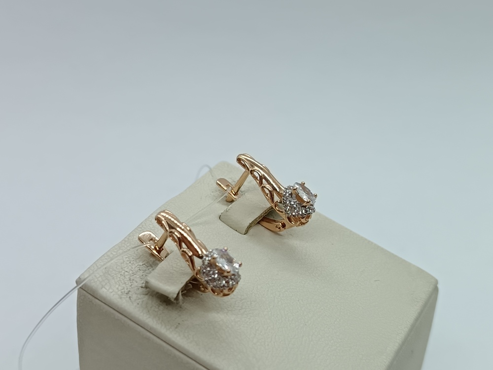 СЕРЬГИ С КАМНЯМИ (Au 585)