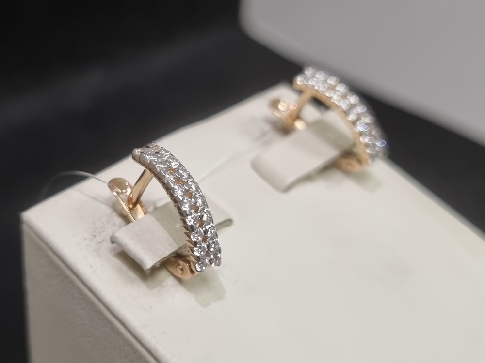 СЕРЬГИ С КАМНЯМИ (Au 585)