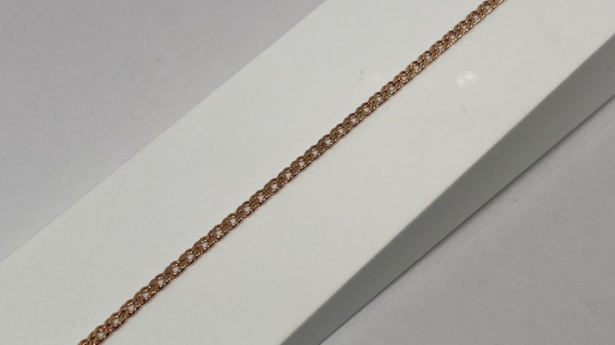 611105022 БРАСЛЕТ ПУСТОТЕЛЫЙ Ромб двойной (Au 585)