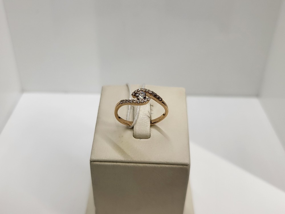 КОЛКМИ585 КОЛЬЦО С КАМНЯМИ (Au 585)