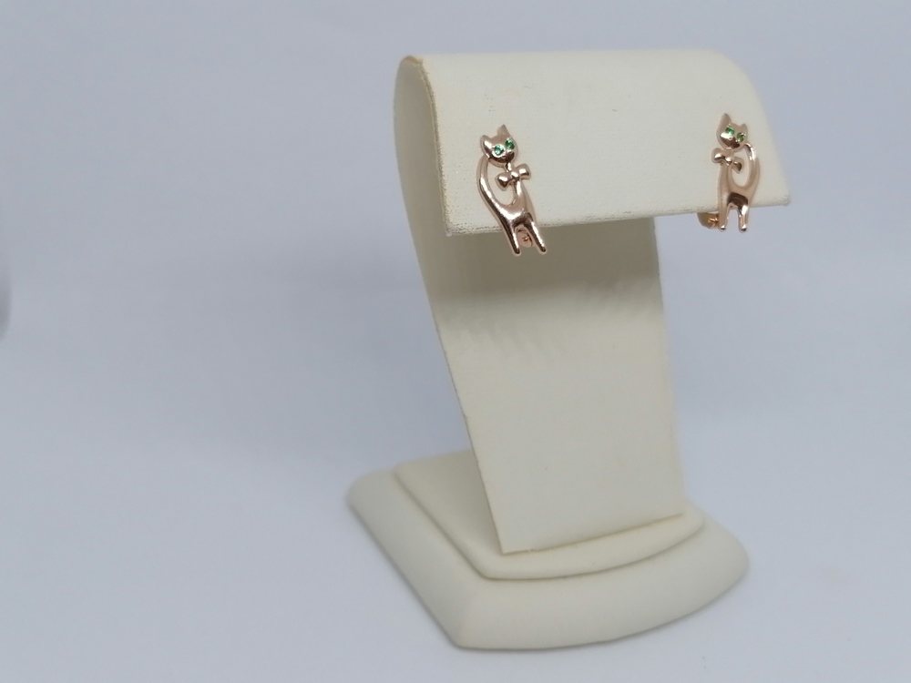 СКМИ585 СЕРЬГИ С КАМНЯМИ (Au 585)