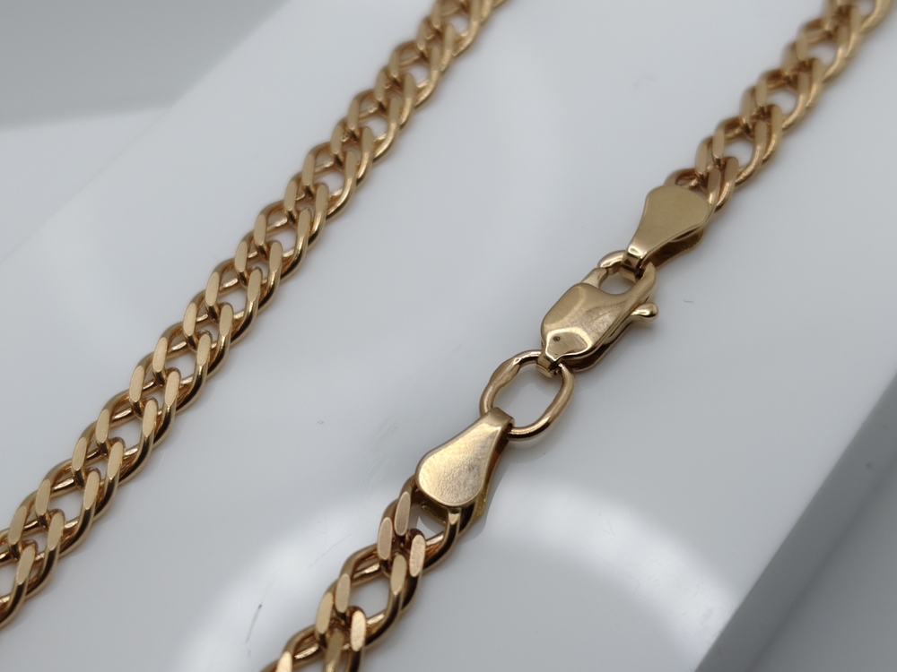 ЦЕПЬ ПОЛНОВЕСНАЯ Ромб двойной (Au 585)