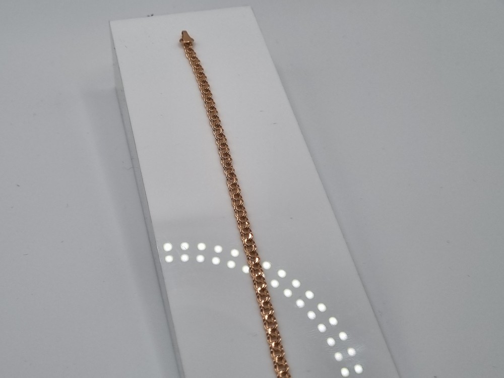 БРАСЛЕТ ПУСТОТЕЛЫЙ Бисмарк Au 585