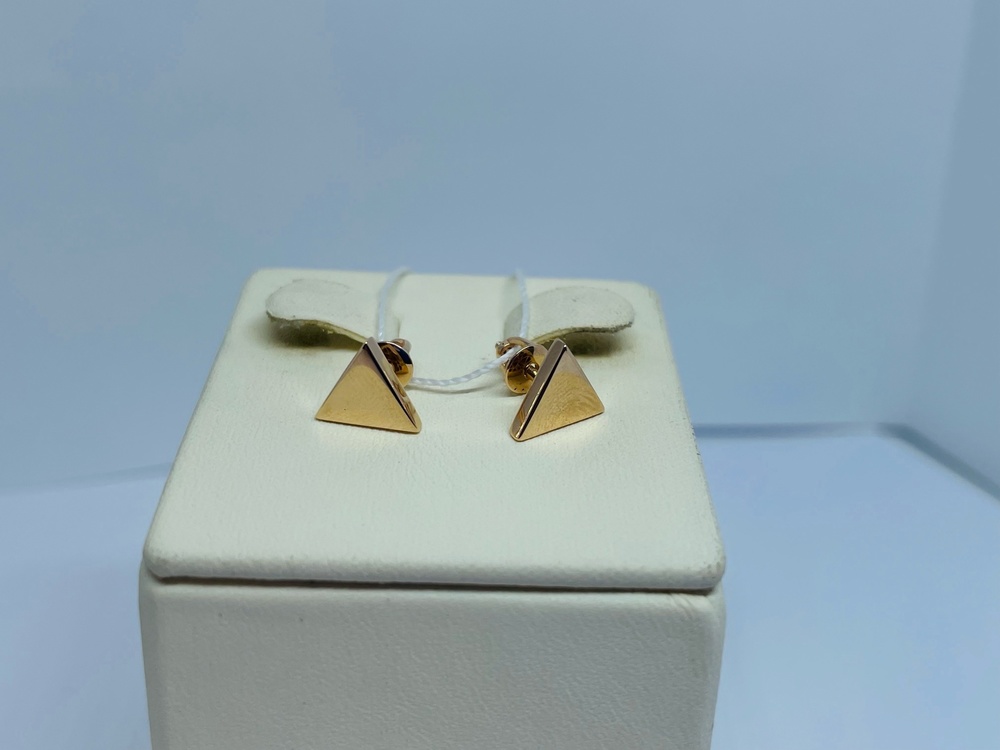 СЕРЬГИ ПУСЕТЫ без камня (Au 585)