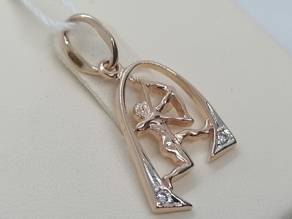 ПОДВЕСКА ЗНАК ЗОДИАКА СТРЕЛЕЦ Au 585 ПОДВЕСКА ЗНАК ЗОДИАКА СТРЕЛЕЦ Au 585