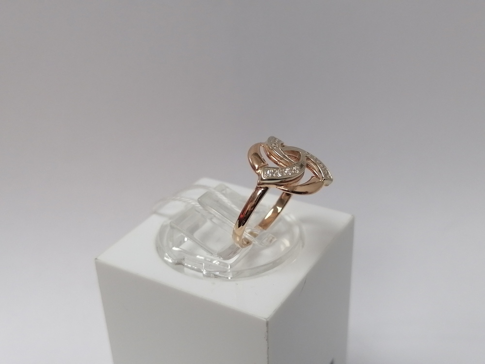 КОЛЬЦО С КАМНЯМИ (Au 585)