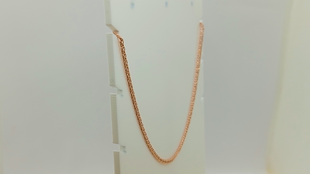 ЦЕПЬ ПУСТОТЕЛАЯ Ромб двойной (Au 585)