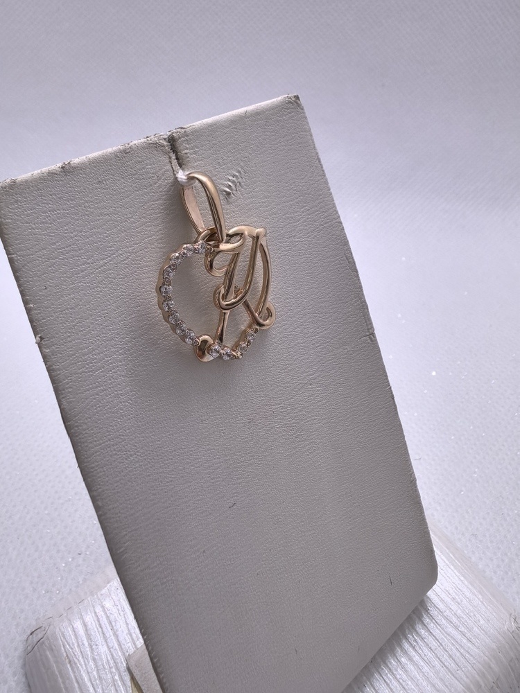 ПОД585 ПОДВЕСКА БУКВА К (Au 585)