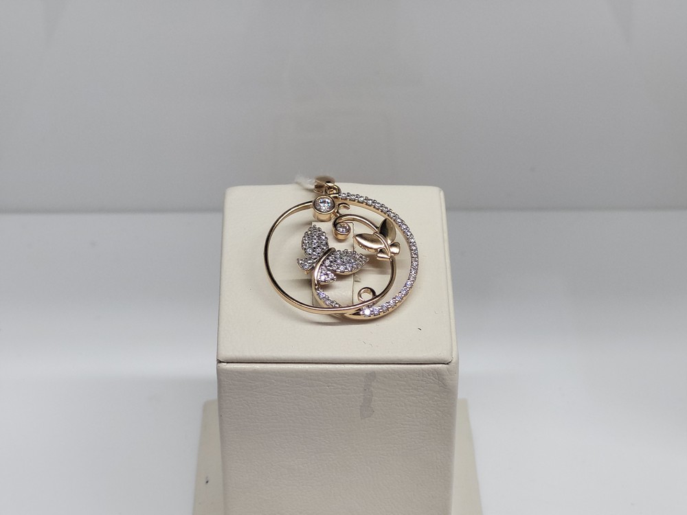 ПОДКМИ585 ПОДВЕСКА С КАМНЯМИ (Au 585)