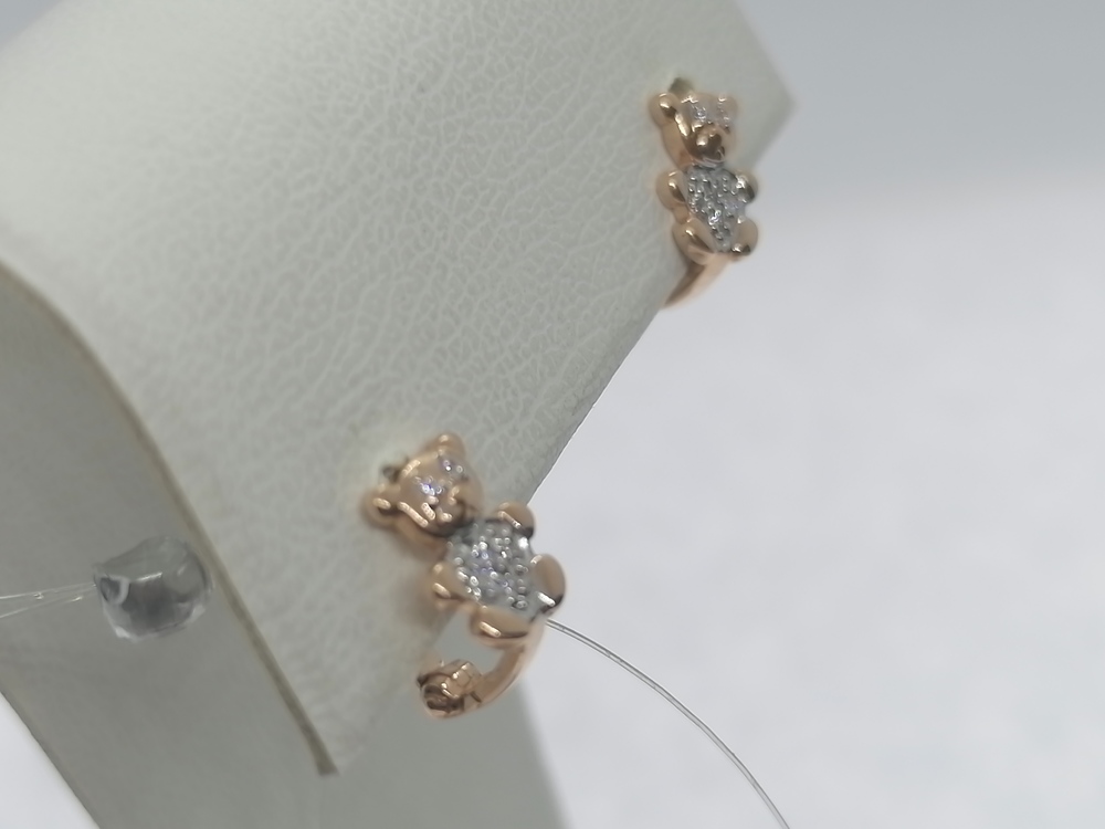 СЕРЬГИ С КАМНЯМИ (Au 585)