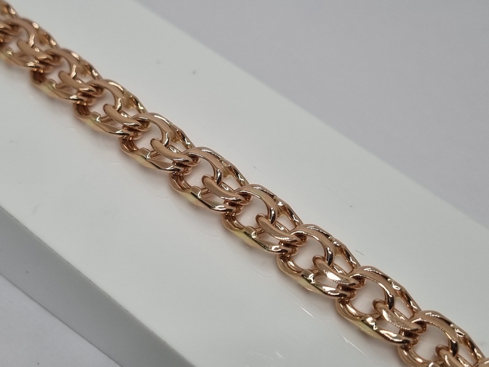 БЛБ585 БРАСЛЕТ ПОЛНОВЕСНЫЙ Бисмарк (Au 585)