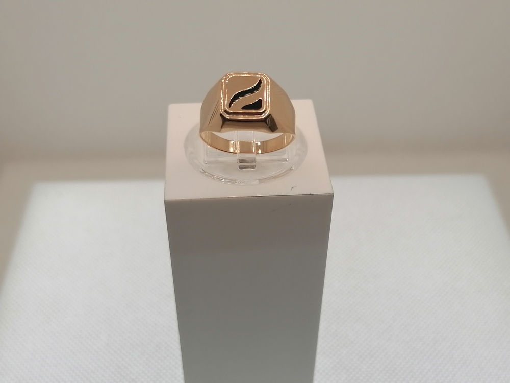 КОЛЬЦО ПЕЧАТКА Эмаль (Au 585)