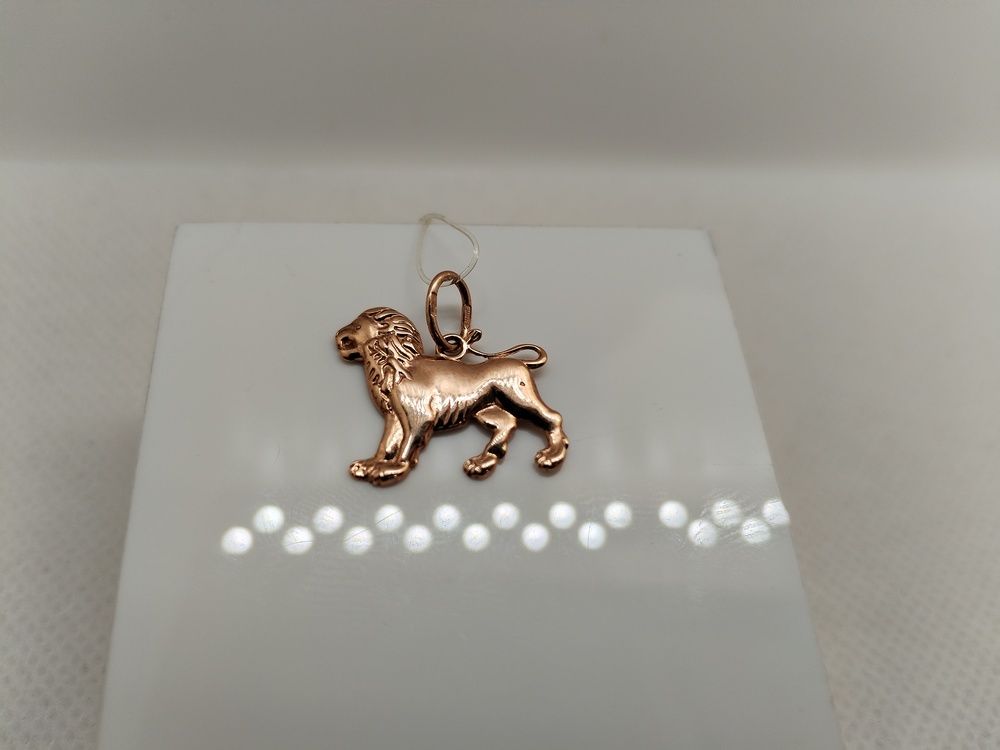 5265/лев ПОДВЕСКА ЗНАК ЗОДИАКА ЛЕВ (Au 585)