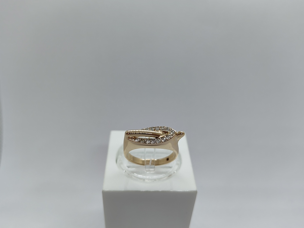 КОЛЬЦО С КАМНЯМИ (Au 585)