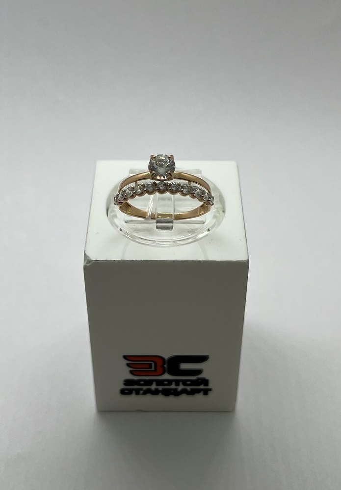 КОЛКМИ585 КОЛЬЦО С КАМНЯМИ (Au 585)