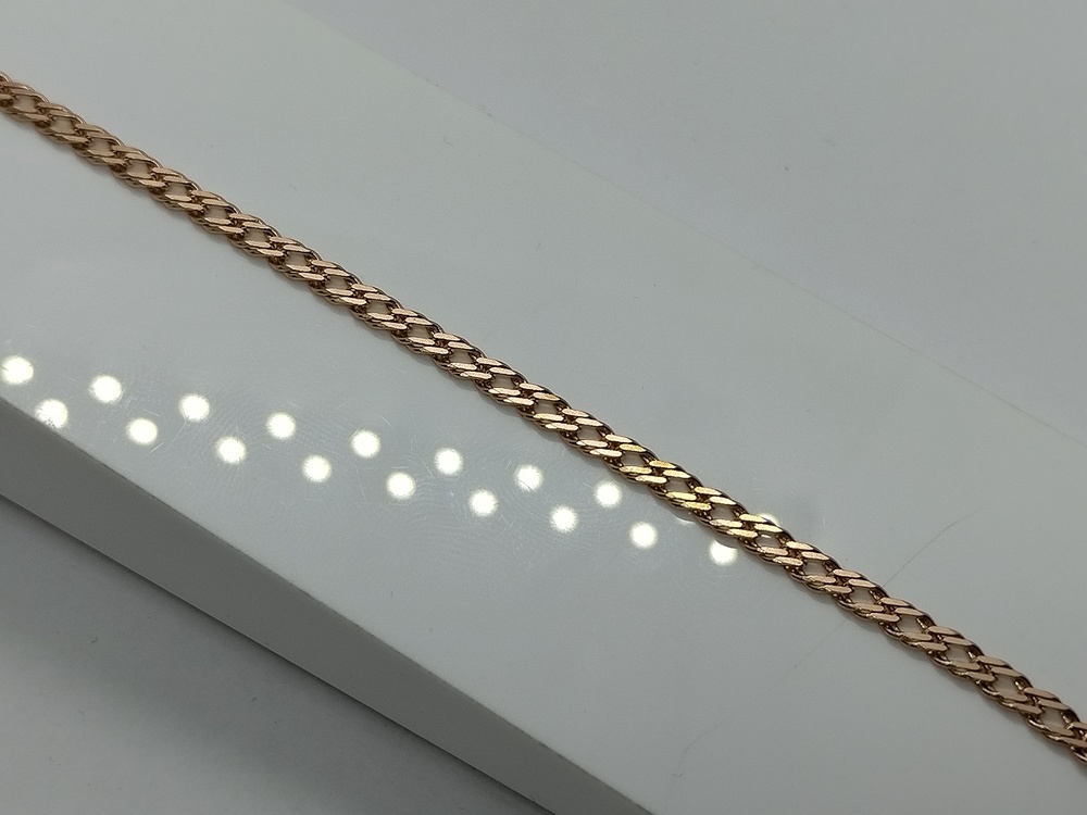 БРАСЛЕТ ПОЛНОВЕСНЫЙ Ромб двойной Au 585