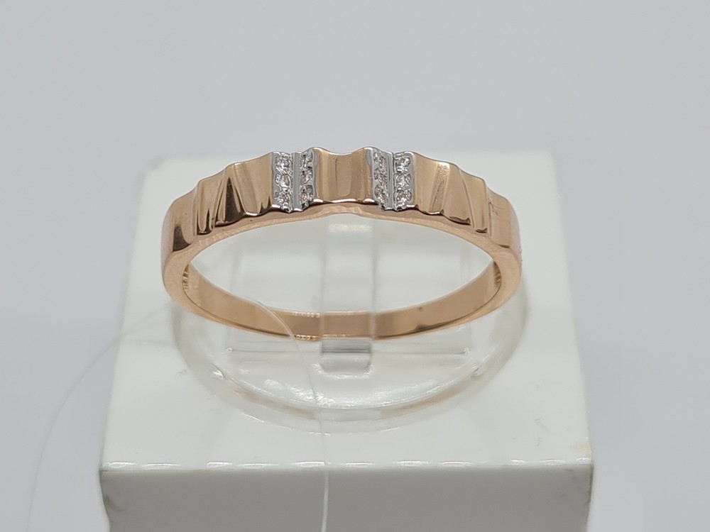 КОЛЬЦО С КАМНЯМИ (Au 585)