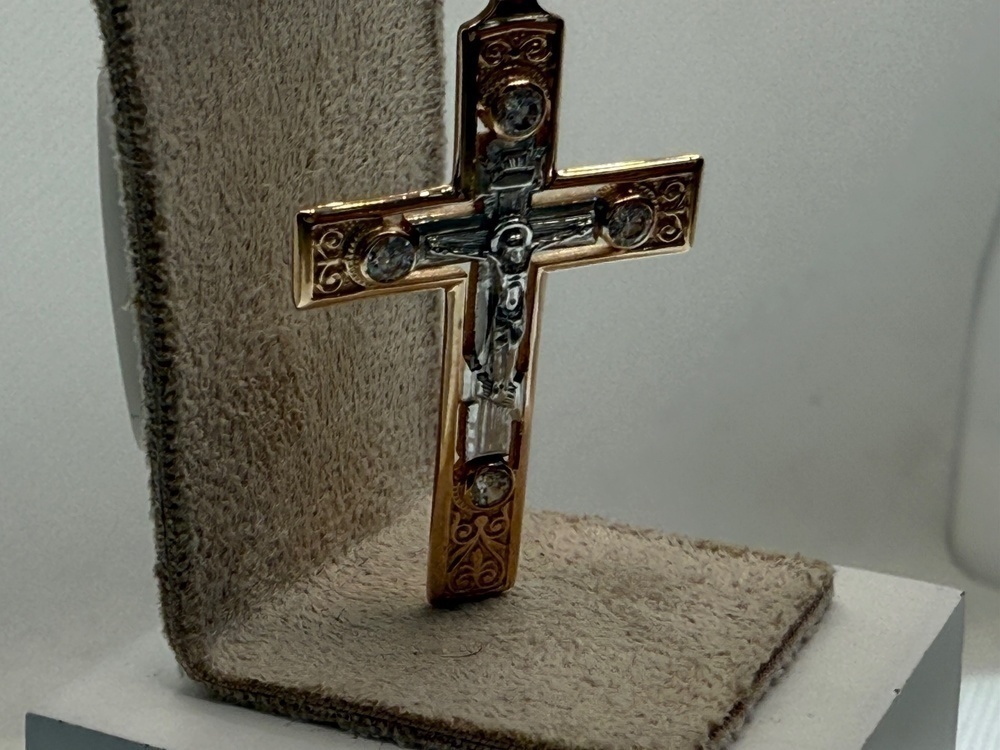 ПОДВЕСКА КРЕСТ без камня (Au 585)