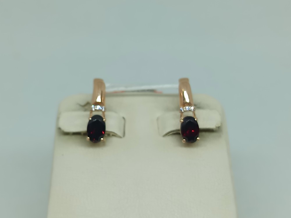 СКМИ585 СЕРЬГИ С КАМНЯМИ (Au 585)