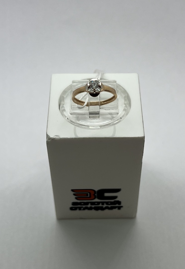 КОЛКМ585 КОЛЬЦО С КАМНЕМ (Au 585)