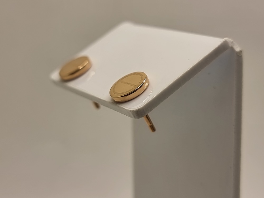 СЕРЬГИ ПУСЕТЫ без камня (Au 585)