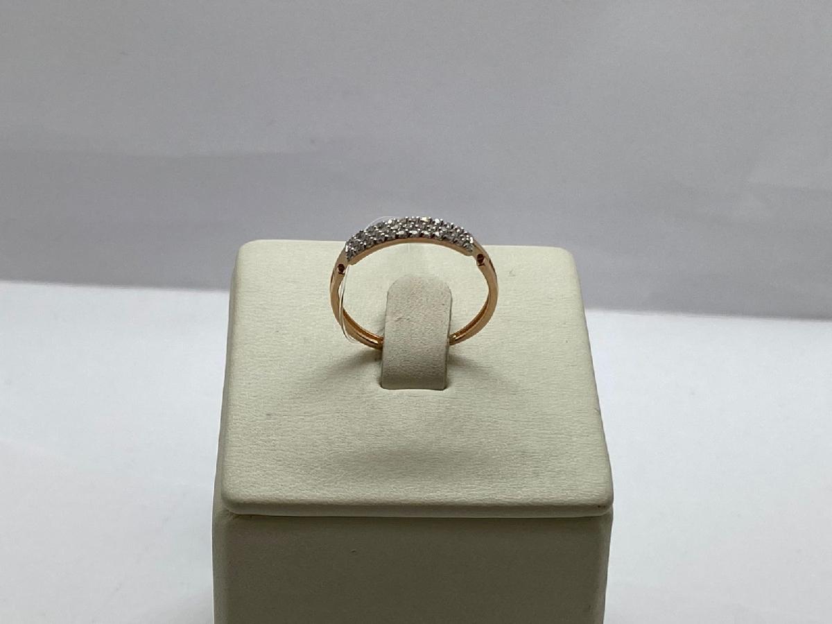 000591-1102 КОЛЬЦО С КАМНЯМИ (Au 585)