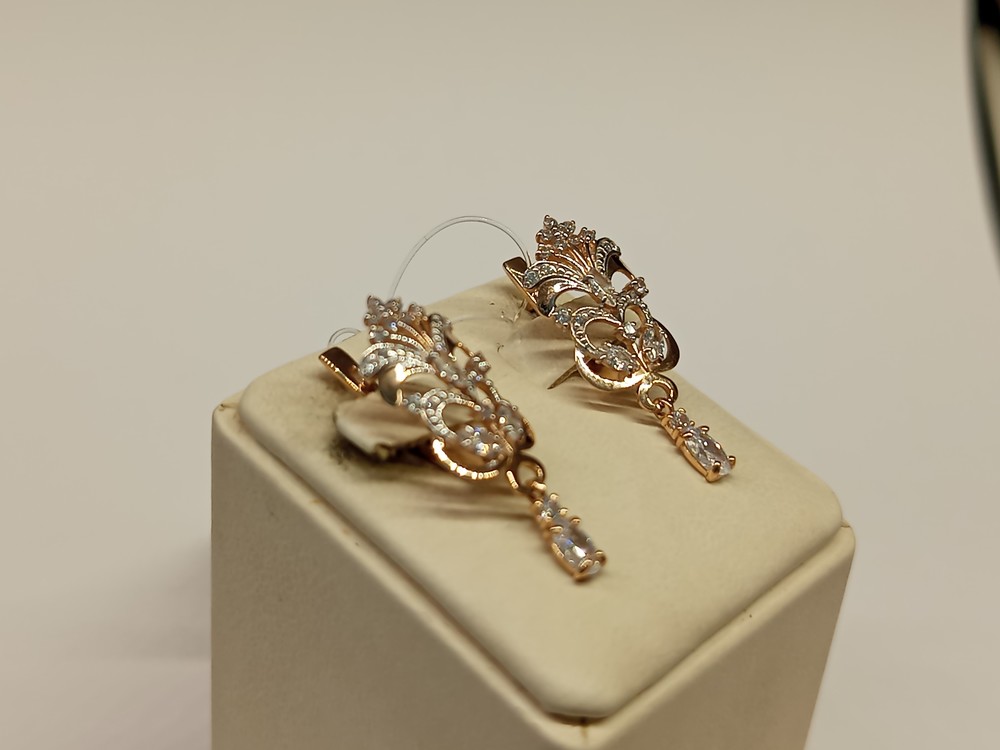 СЕРЬГИ С КАМНЯМИ (Au 585)