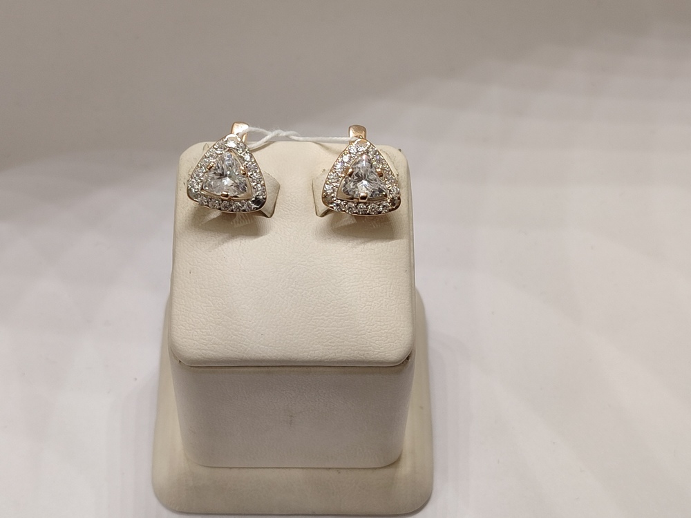 СКМИ585 СЕРЬГИ С КАМНЯМИ (Au 585)