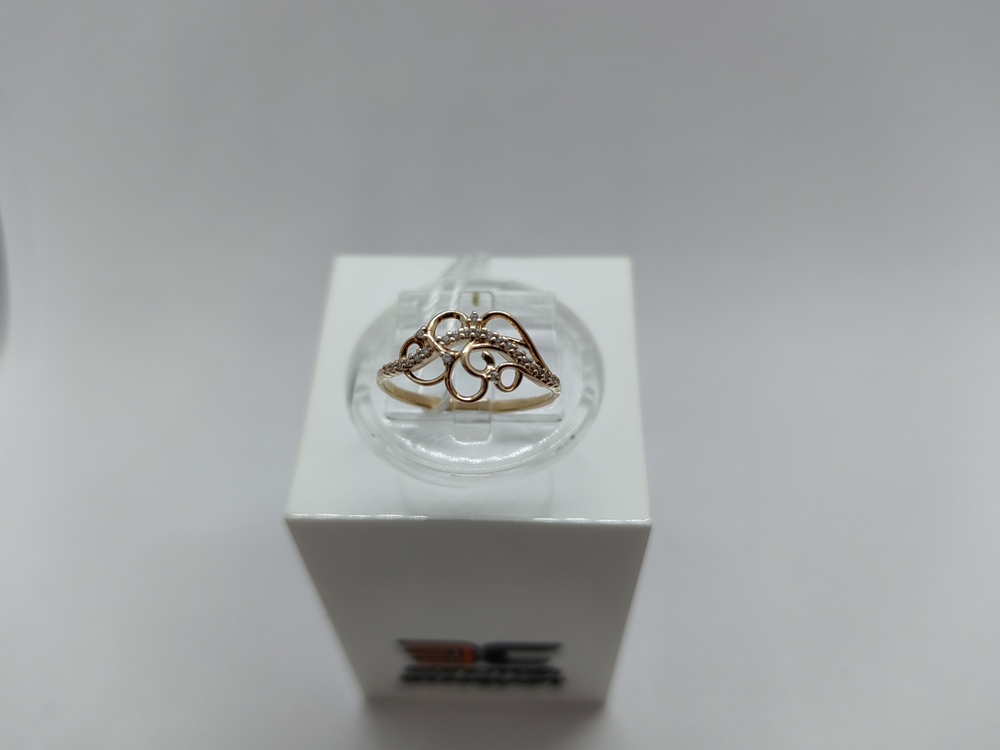 КОЛЬЦО С КАМНЯМИ (Au 585)