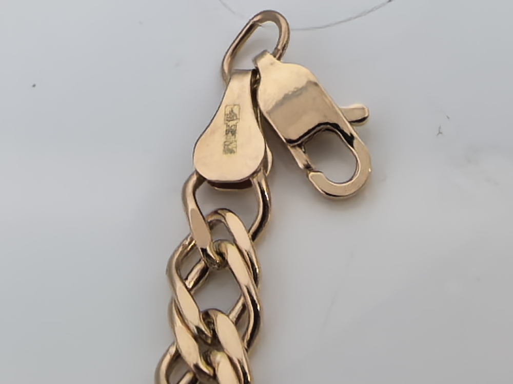 БРАСЛЕТ ПУСТОТЕЛЫЙ Ромб двойной (Au 585)