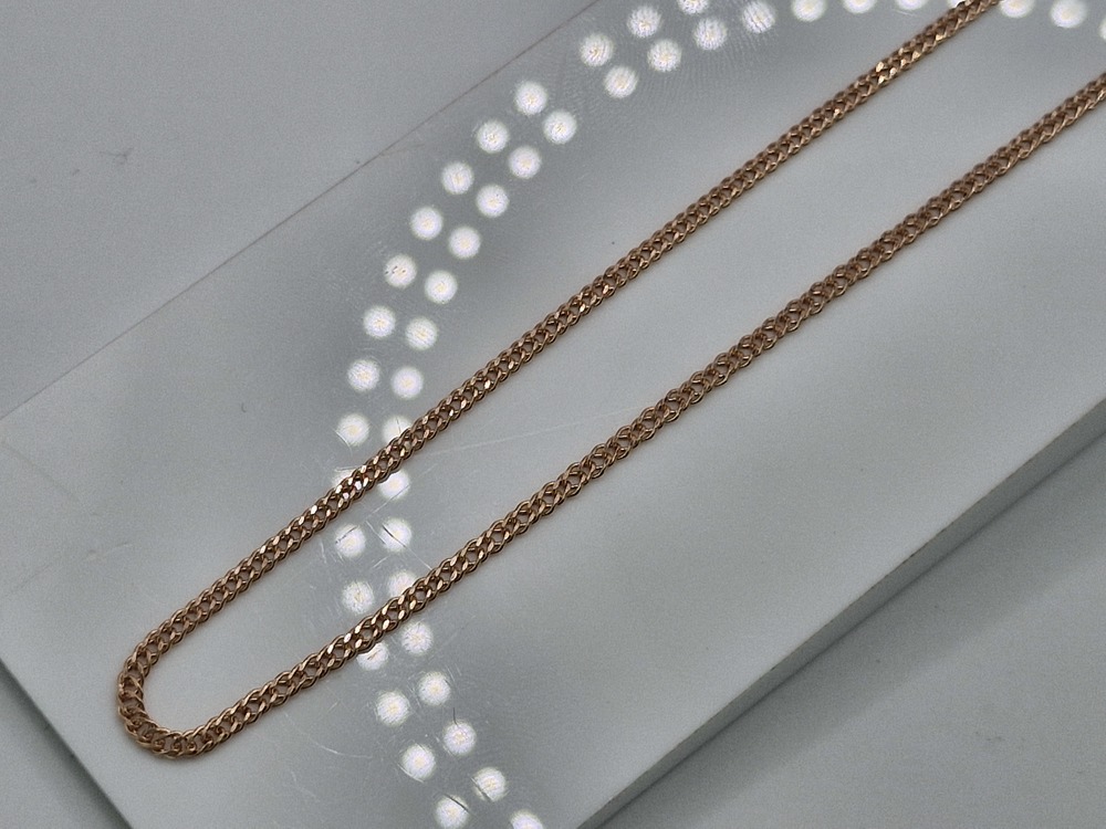 ЦЕПЬ ПУСТОТЕЛАЯ Ромб двойной (Au 585)