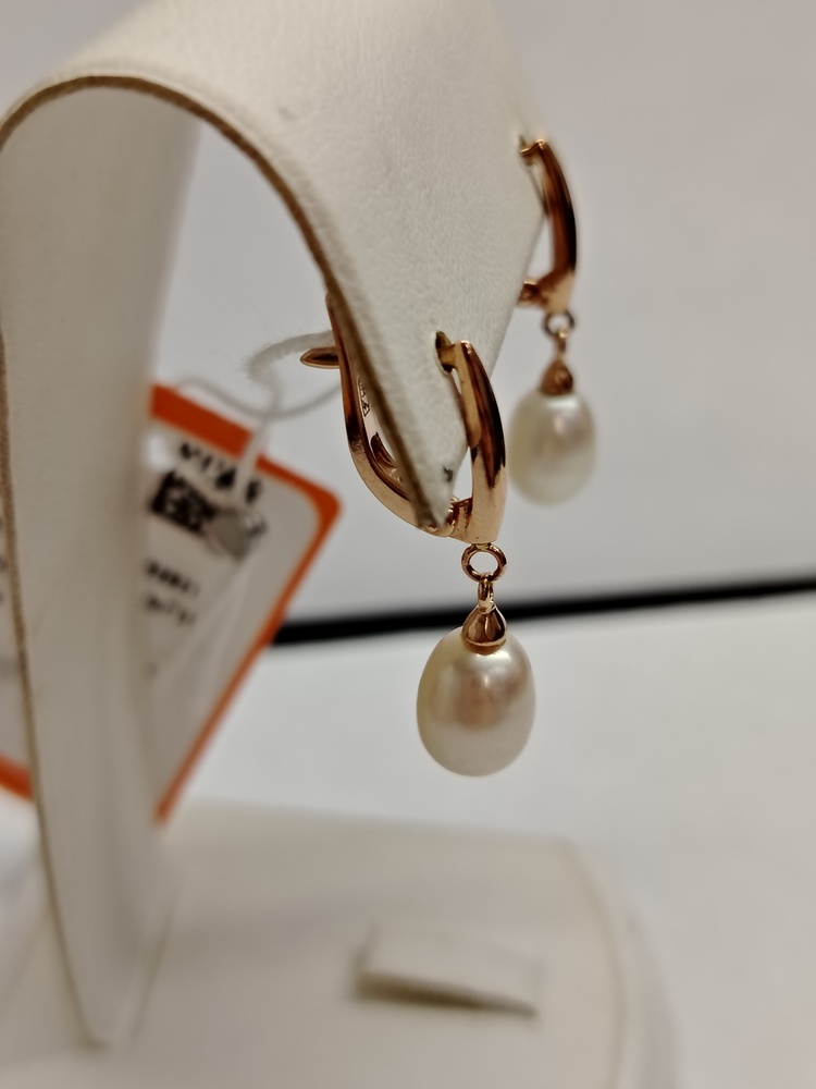 СКМ585 СЕРЬГИ С КАМНЕМ (Au 585)