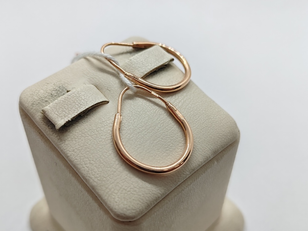 СБКМ583 СЕРЬГИ БЕЗ КАМНЯ (Au 583)