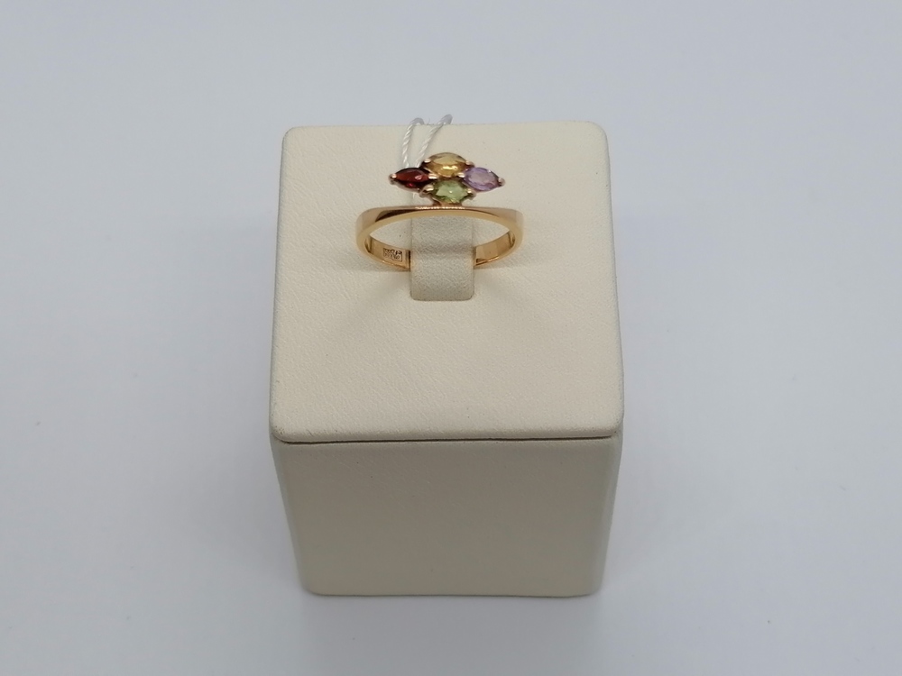 КОЛКМИ585 КОЛЬЦО С КАМНЯМИ (Au 585)