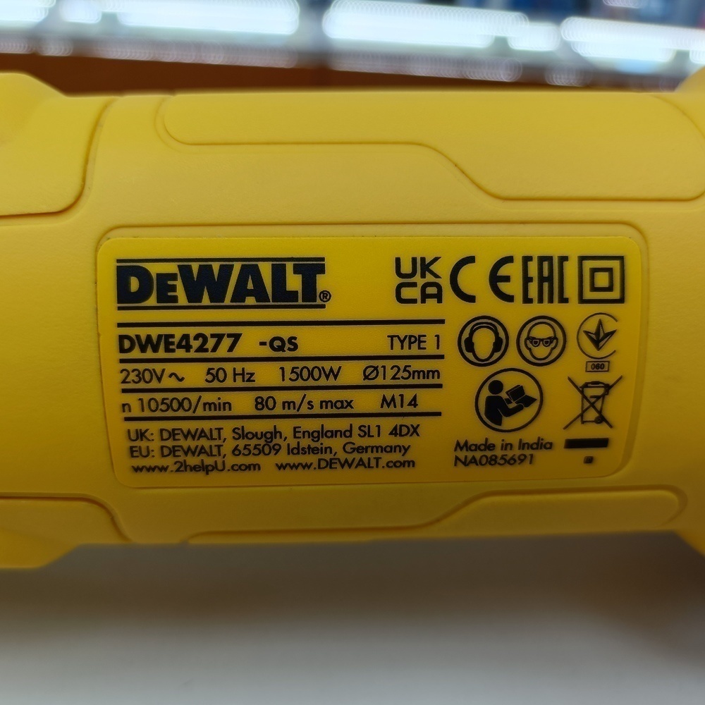 Угловая шлифмашина Dewalt DWE4277