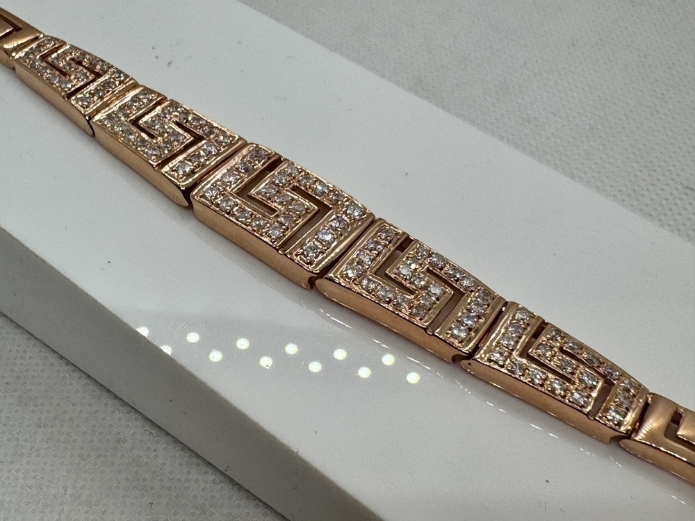 Б585 БРАСЛЕТ С КАМНЯМИ (Au 585)