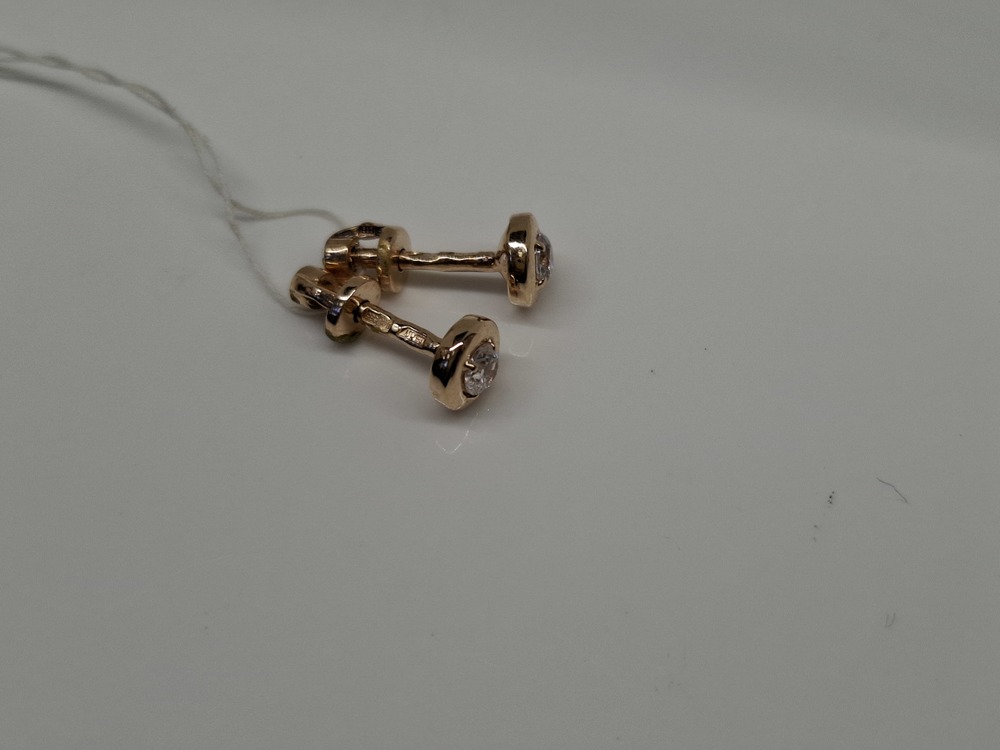 СПУС585 СЕРЬГИ ПУСЕТЫ (Au 585)