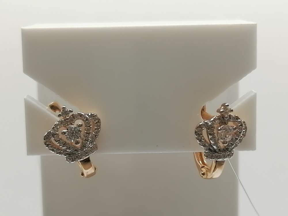 СЕРЬГИ С КАМНЯМИ (Au 585)