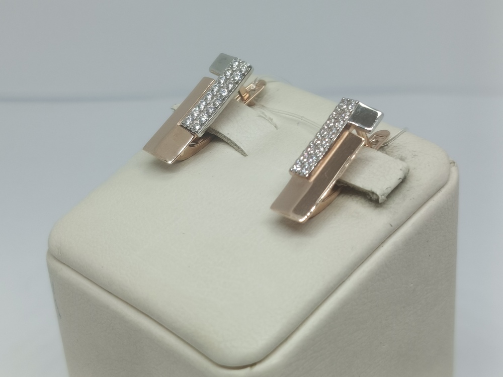 СЕРЬГИ С КАМНЯМИ (Au 585)